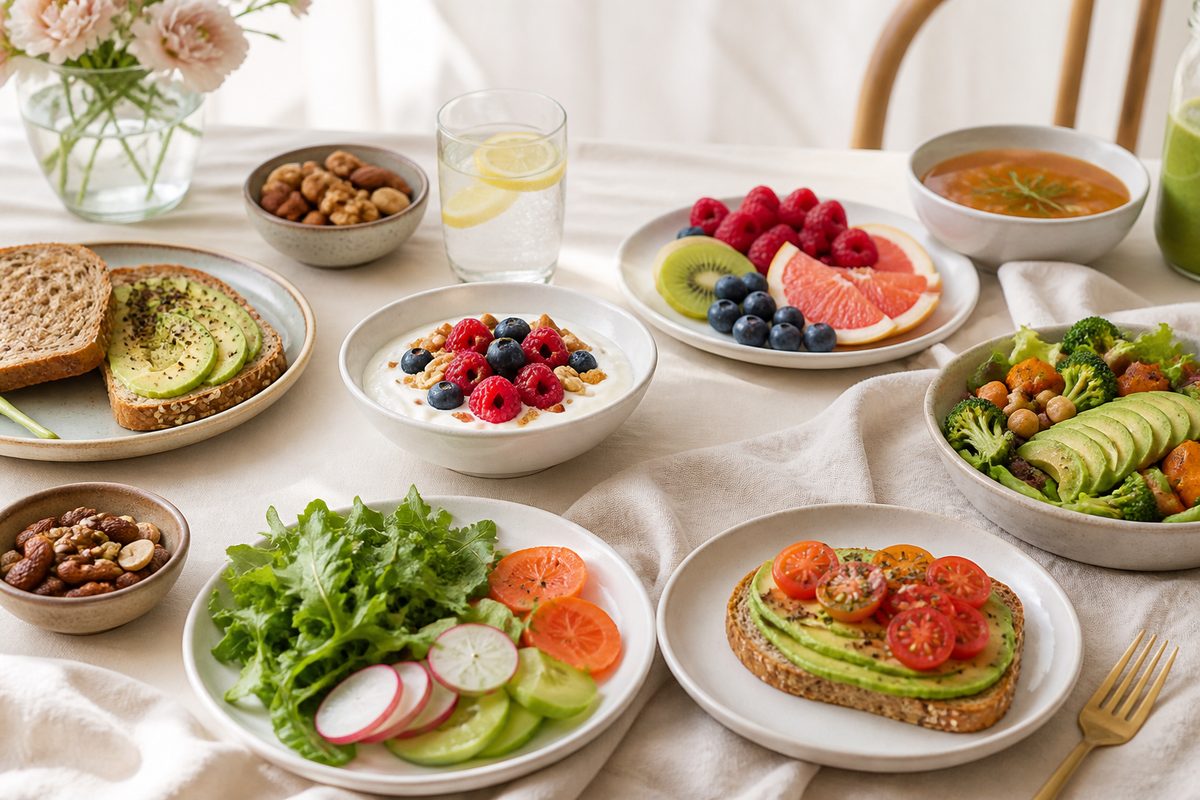 Petit-déjeuner consistant de saison